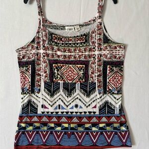 Cato Multicolor Geometric Camisole